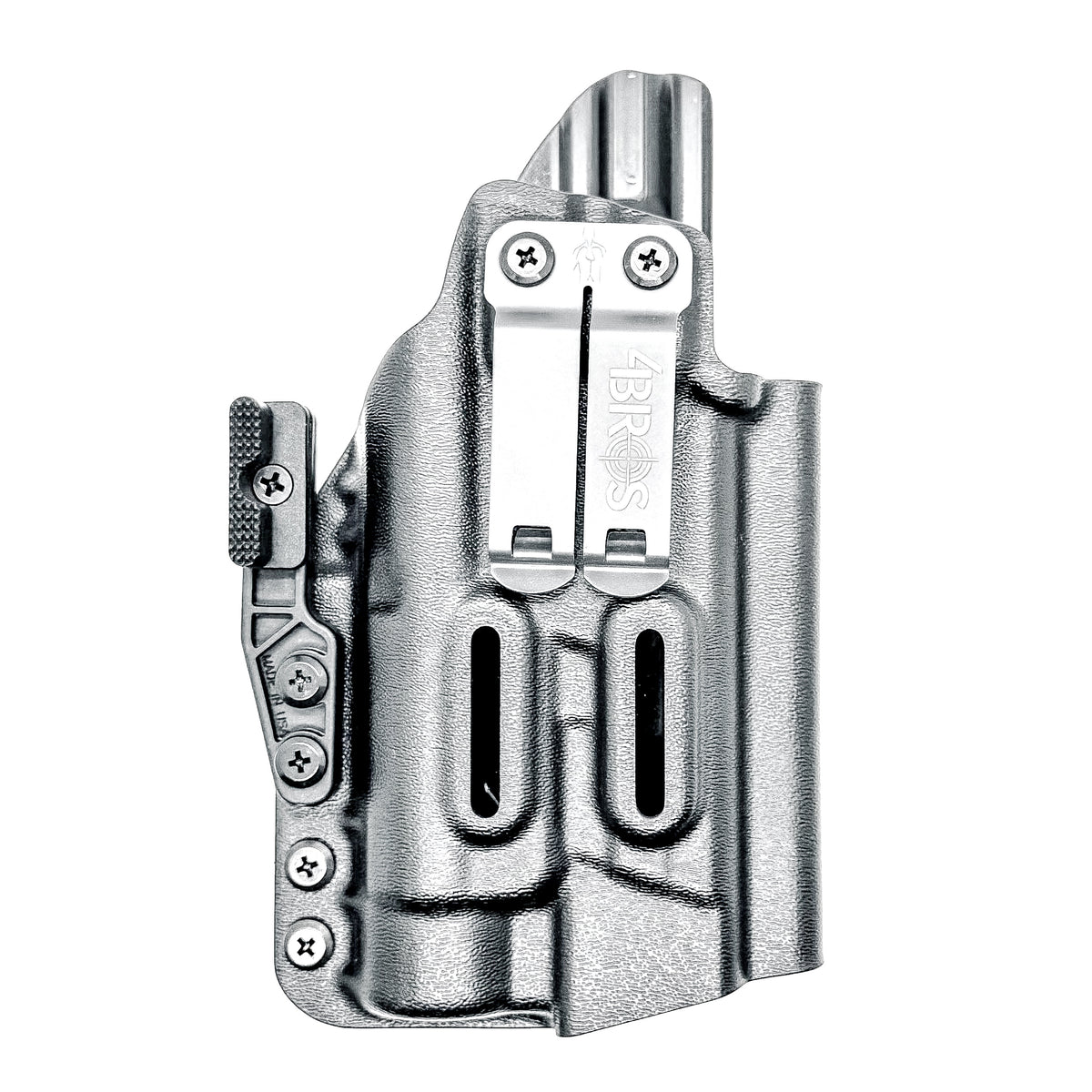 For the best IWB AIWB Inside Waistband Kydex Holster for the Smith & Wesson M&P M2.0 4.625" pistol & Streamlight TLR-1 HL or HP shop Four Brothers Holsters.  