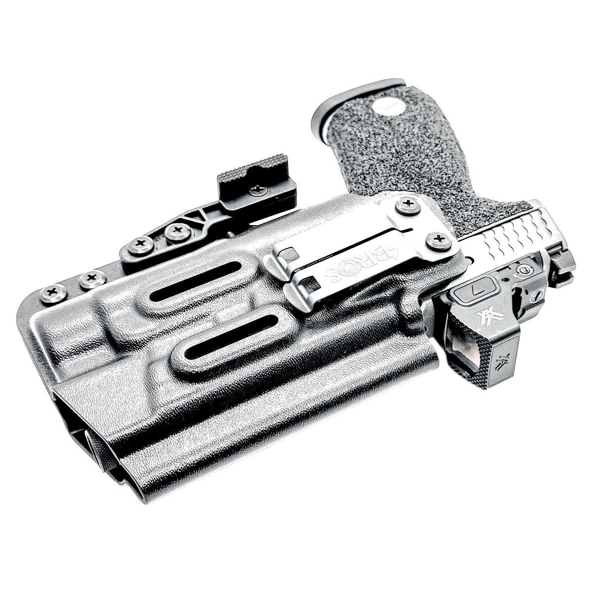 For the best IWB AIWB Inside Waistband Kydex Holster for the Smith & Wesson M&P M2.0 4.625" pistol & Streamlight TLR-1 HL or HP shop Four Brothers Holsters.  