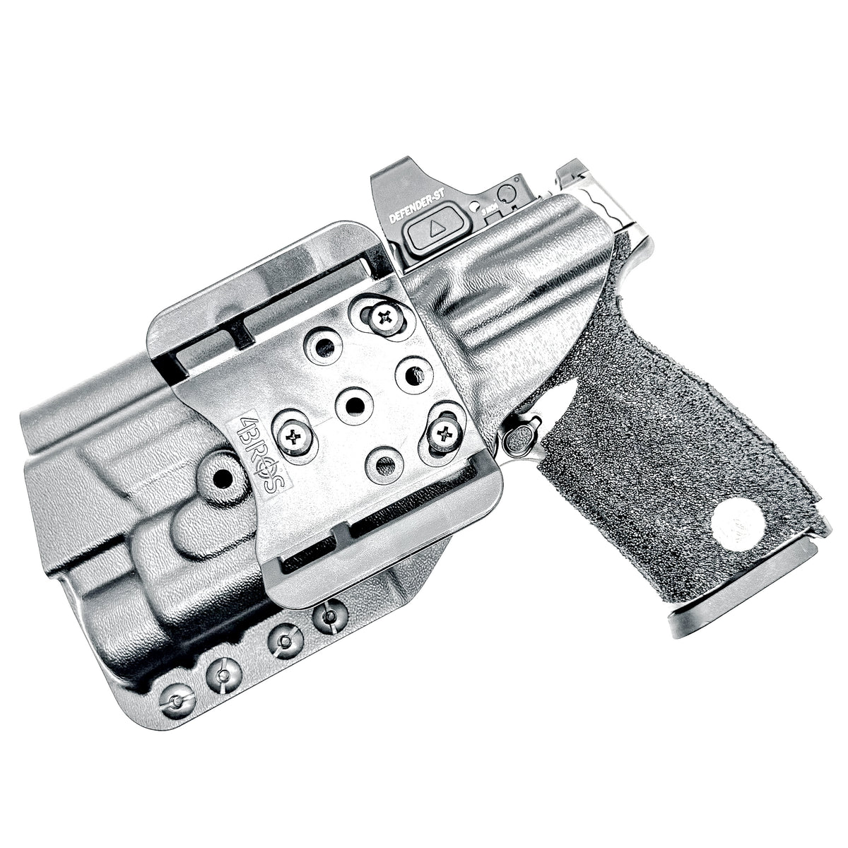 For the best Outside Waistband OWB Kydex Holster for the Smith & Wesson M&P M2.0 4.625" pistol & Streamlight TLR-1 HL/HP shop Four Brothers 4BROS Holsters.  