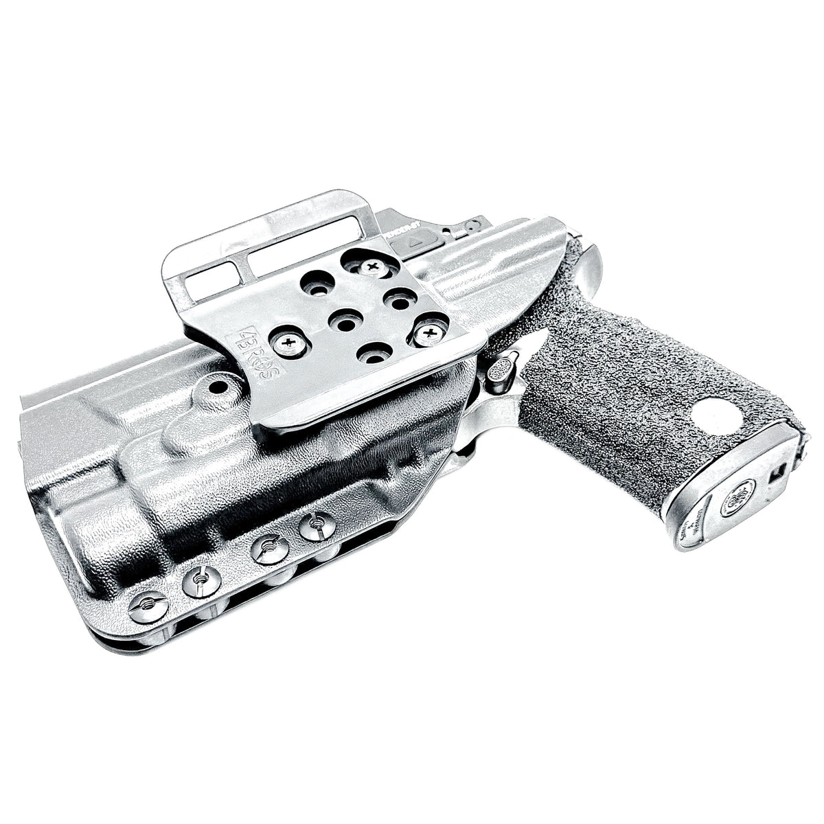 For the best Outside Waistband OWB Kydex Holster for the Smith & Wesson M&P M2.0 4.625" pistol & Streamlight TLR-1 HL/HP shop Four Brothers 4BROS Holsters.  