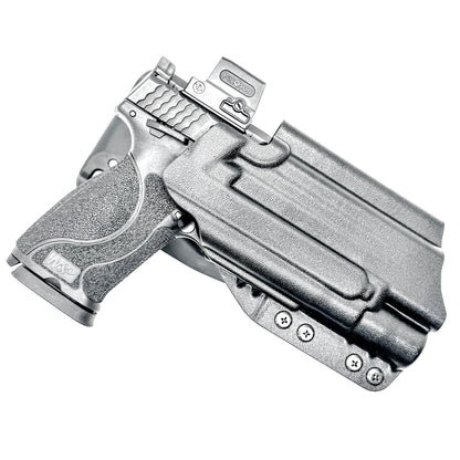 For the best OWB Smith & Wesson M&P 10MM M2.0 4.6" with thumb safety & Surefire X300U & X300T Duty & Competition Holster, shop Four Brothers Holsters.