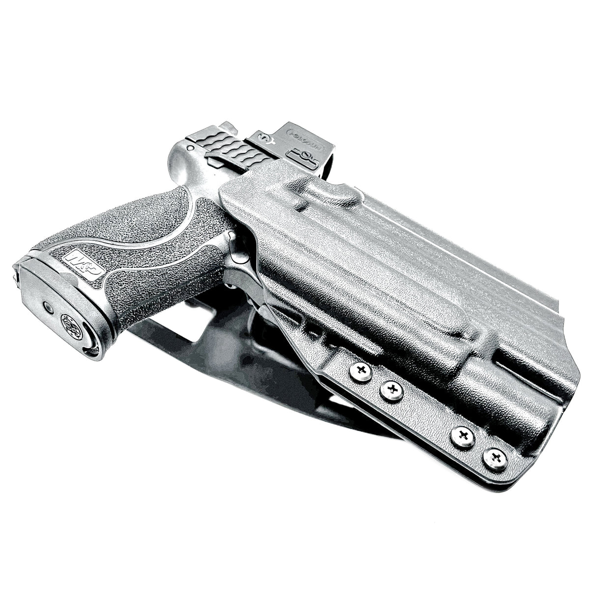 For the best OWB Smith & Wesson M&P 10MM M2.0 4.6" with thumb safety & Surefire X300U & X300T Duty & Competition Holster, shop Four Brothers Holsters.