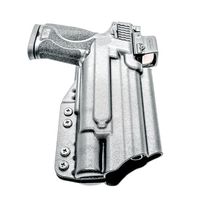 For the best OWB Smith & Wesson M&P 10MM M2.0 4.6" with thumb safety & Surefire X300U & X300T Duty & Competition Holster, shop Four Brothers Holsters.