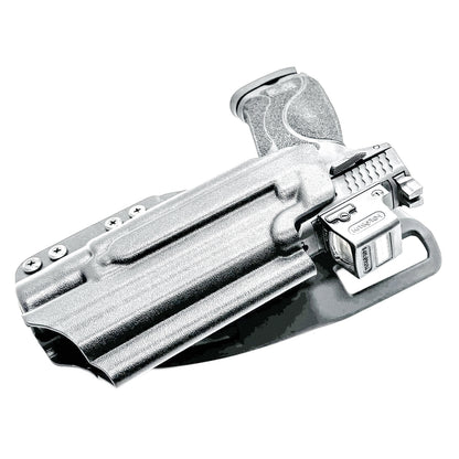 For the best OWB Smith & Wesson M&P 10MM M2.0 4.6" with thumb safety & Surefire X300U & X300T Duty & Competition Holster, shop Four Brothers Holsters.