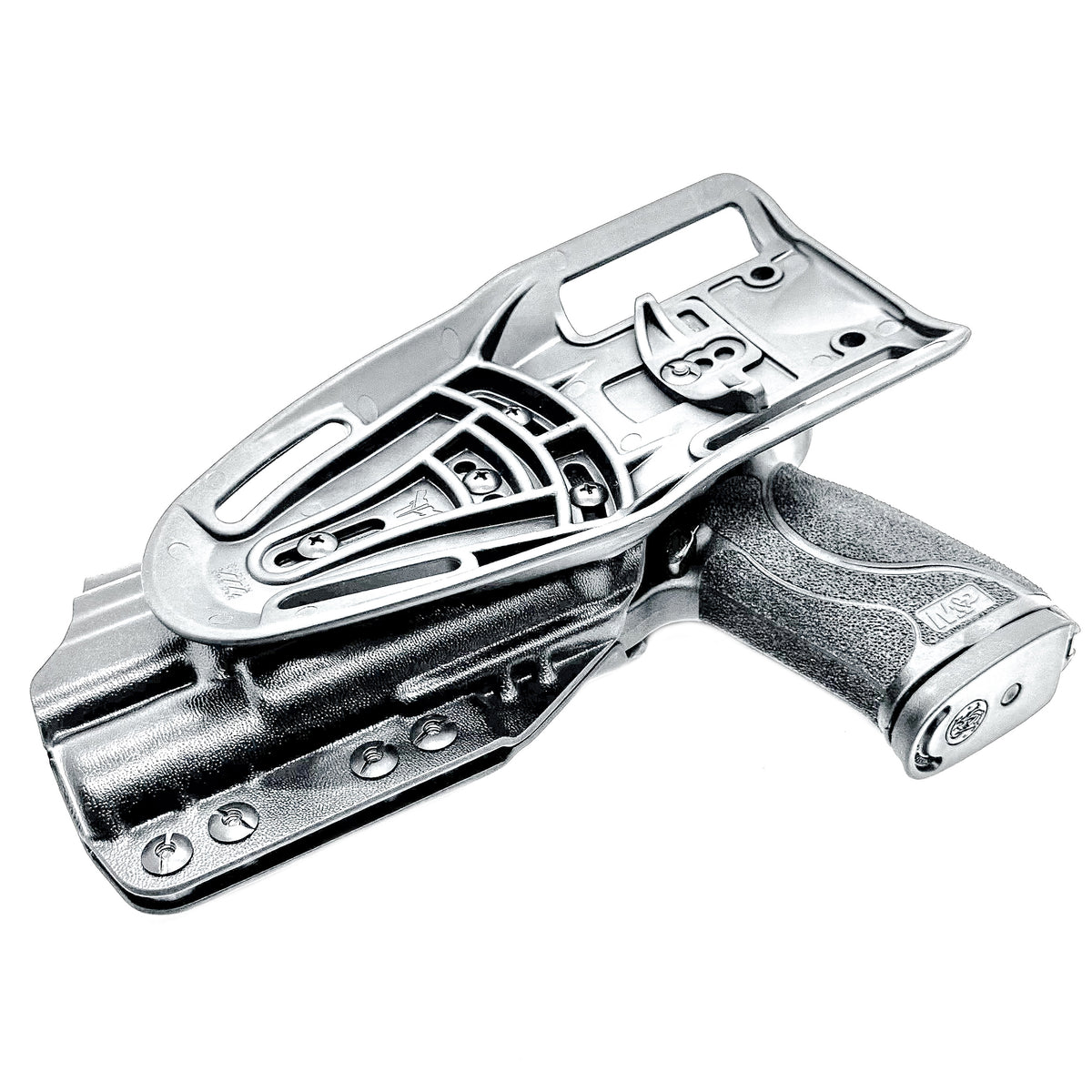 For the best OWB Smith & Wesson M&P 10MM M2.0 4.6" with thumb safety & Surefire X300U & X300T Duty & Competition Holster, shop Four Brothers Holsters.