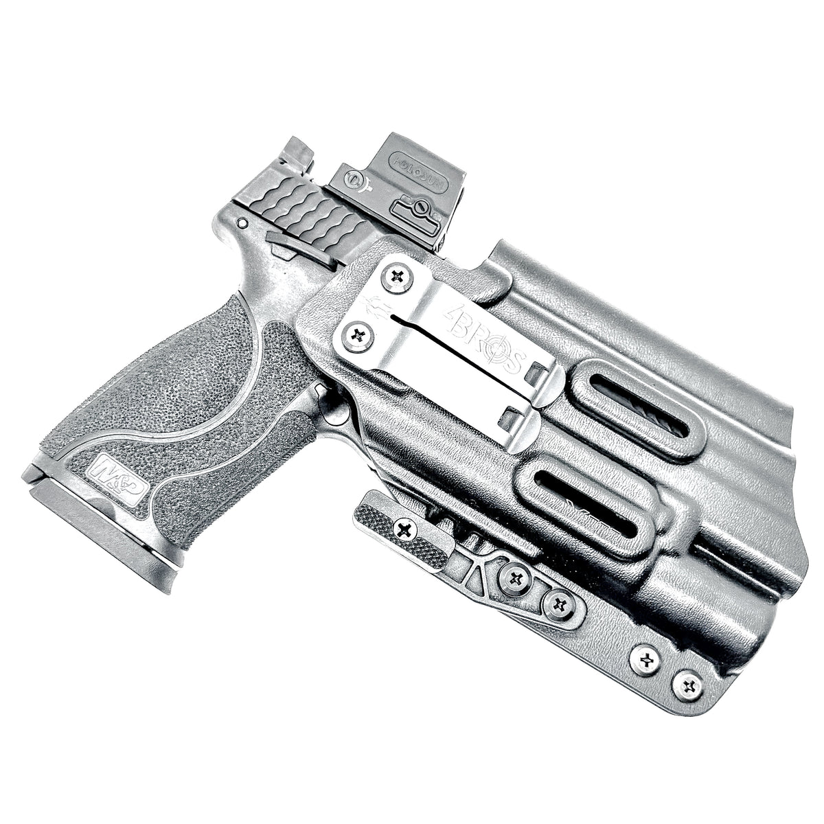For the best IWB Holster for the Smith & Wesson M&P 10MM M2.0 4.6" with thumb safety & Surefire X300U-A or B, X-300T-A or B shop Four Brothers Holsters.