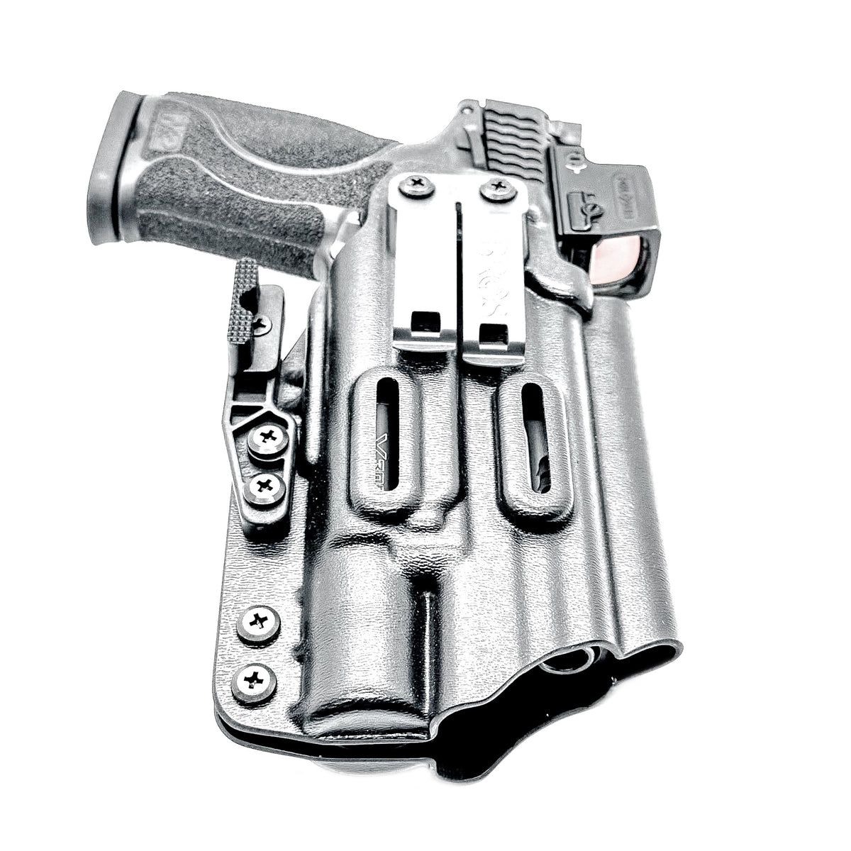 For the best IWB Holster for the Smith & Wesson M&P 10MM M2.0 4.6" with thumb safety & Surefire X300U-A or B, X-300T-A or B shop Four Brothers Holsters.