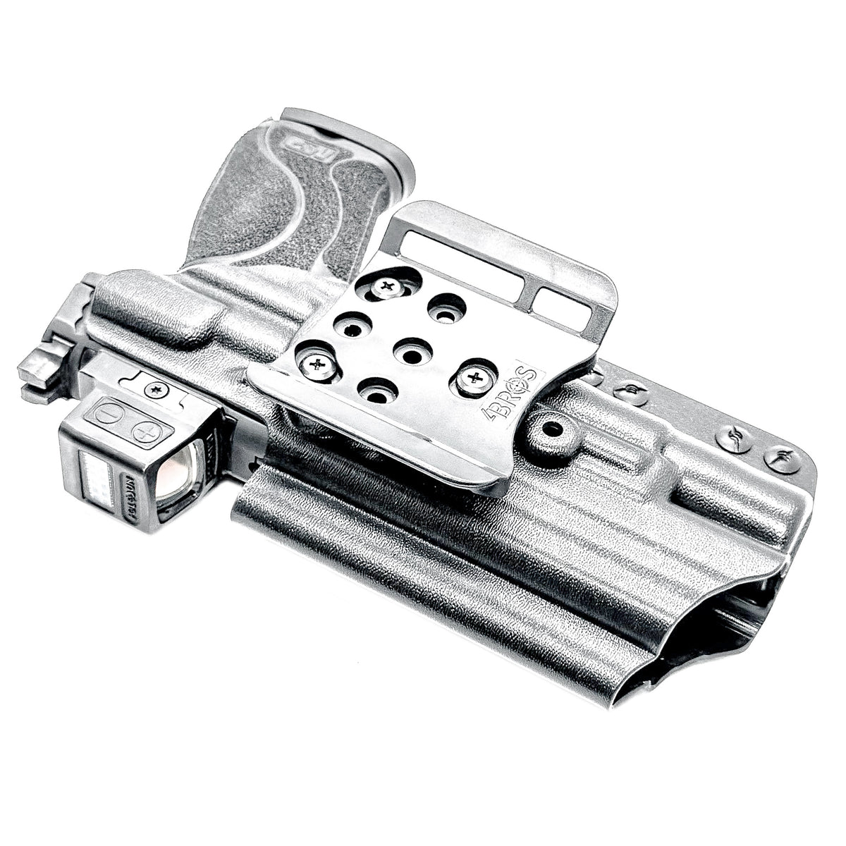 For the best OWB Holster for the Smith & Wesson M&P 10MM M2.0 4.6" pistol with thumb safety & Surefire X300U or X300T shop Four Brothers Holsters.