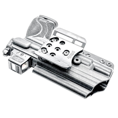 For the best OWB Holster for the Smith & Wesson M&P 10MM M2.0 4.6" pistol with thumb safety & Surefire X300U or X300T shop Four Brothers Holsters.