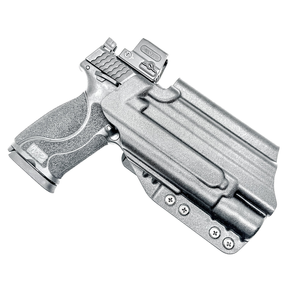 For the best OWB Holster for the Smith & Wesson M&P 10MM M2.0 4.6" pistol with thumb safety & Surefire X300U or X300T shop Four Brothers Holsters.