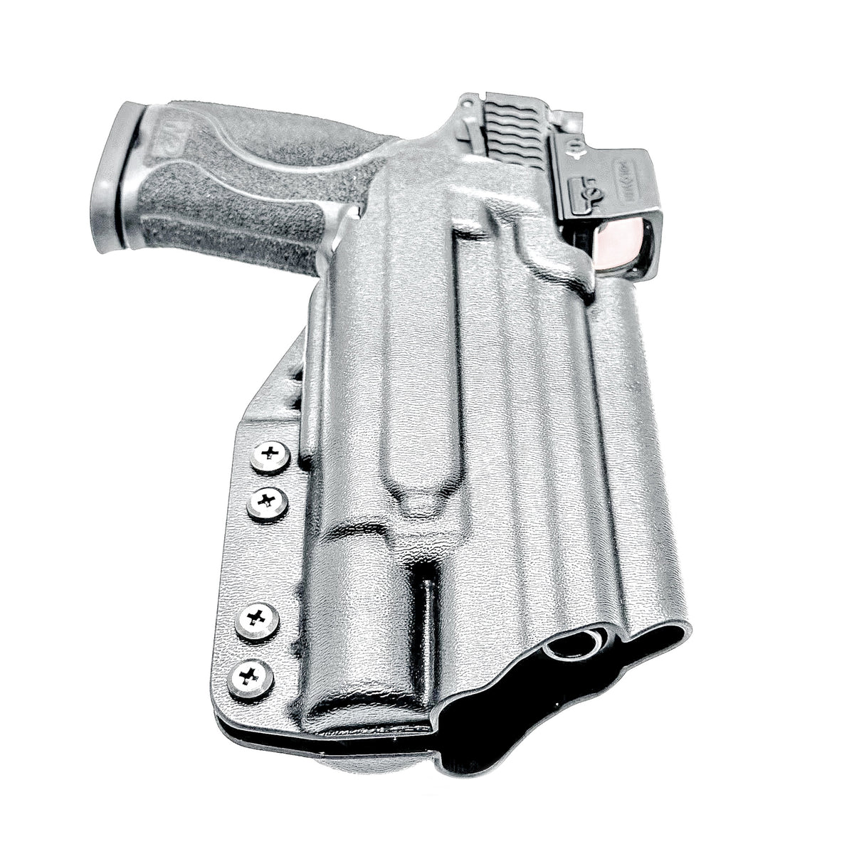 For the best OWB Holster for the Smith & Wesson M&P 10MM M2.0 4.6" pistol with thumb safety & Surefire X300U or X300T shop Four Brothers Holsters.