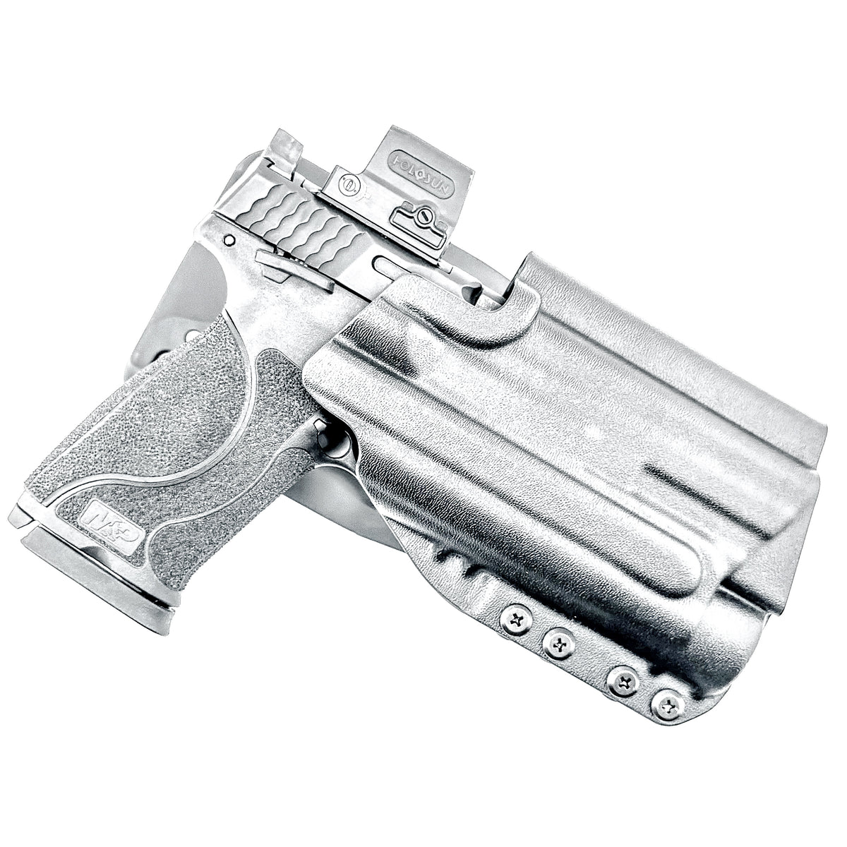For the best Outside Waistband Smith & Wesson 4.6 10MM pistol & Streamlight TLR-1 HL-X Duty & Competition Style Kydex Holster, shop Four Brothers Holsters.
