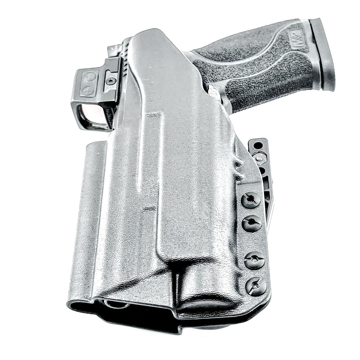 For the best Inside Waistband IWB for the Smith & Wesson 4.6 10MM pistol with the Streamlight TLR-1 HL-X Kydex Holster, shop Four Brothers 4BROS Holsters.