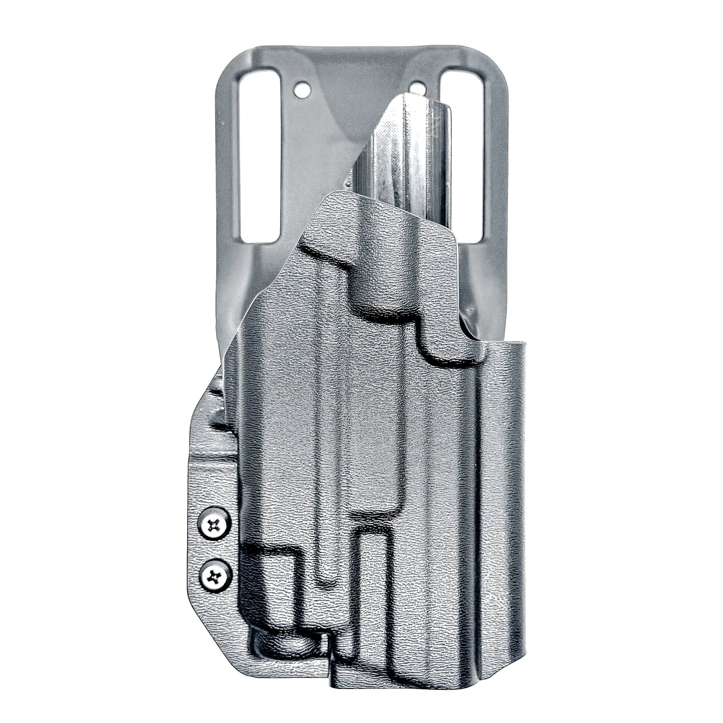 Outside Waistband Duty & Competition Holster for the Smith & Wesson M&P M2.0 4" & Streamlight TLR-7 X & TLR-7 A in black with a Duty Drop attachment.