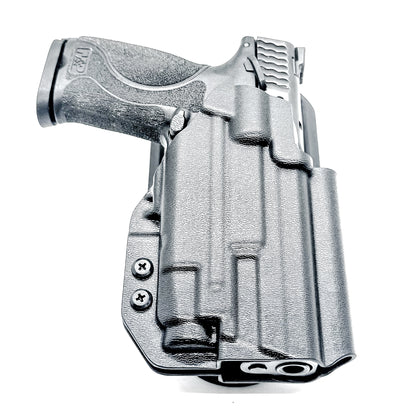 Outside Waistband Duty & Competition Holster for the Smith & Wesson M&P M2.0 4" & Streamlight TLR-7 X & TLR-7 A in black with a Duty Drop attachment.