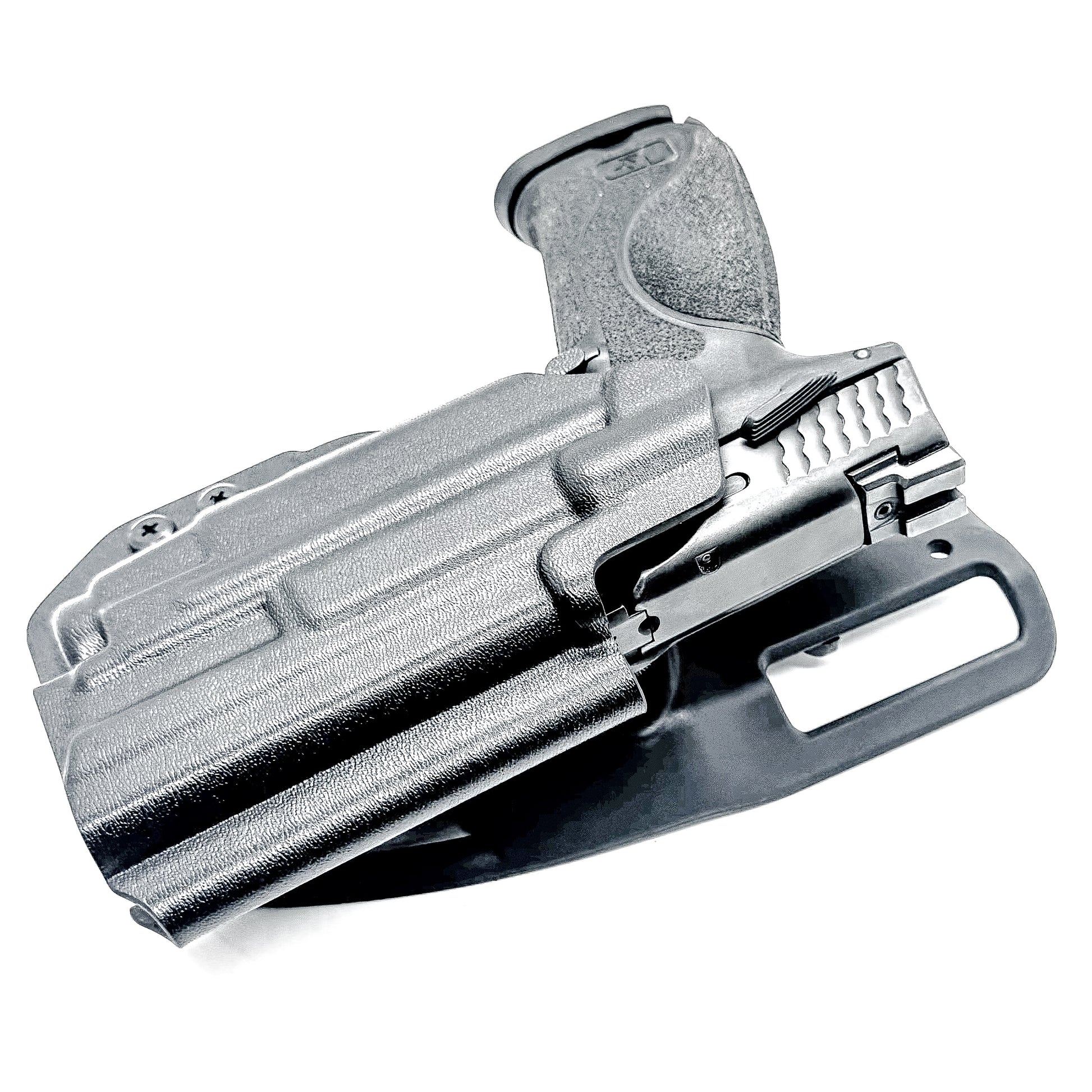 Outside Waistband Duty & Competition Holster for the Smith & Wesson M&P M2.0 4" & Streamlight TLR-7 X & TLR-7 A in black with a Duty Drop attachment.
