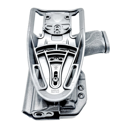 Outside Waistband Duty & Competition Holster for the Smith & Wesson M&P M2.0 4" & Streamlight TLR-7 X & TLR-7 A in black with a Duty Drop attachment.