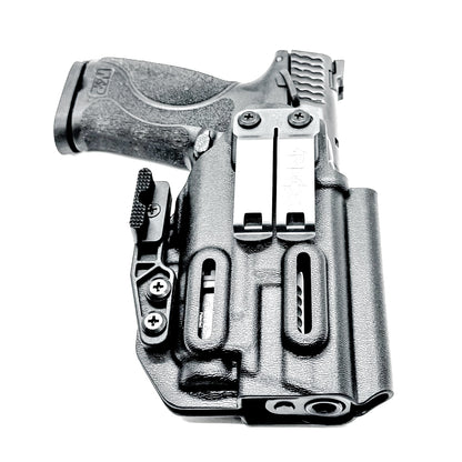Black IWB Inside Waistband Holster for the Smith & Wesson M&P 9mm 4" M2.0 pistol & Streamlight TLR-7 A & TLR-7 X with DCC Monoblock and a modwing.