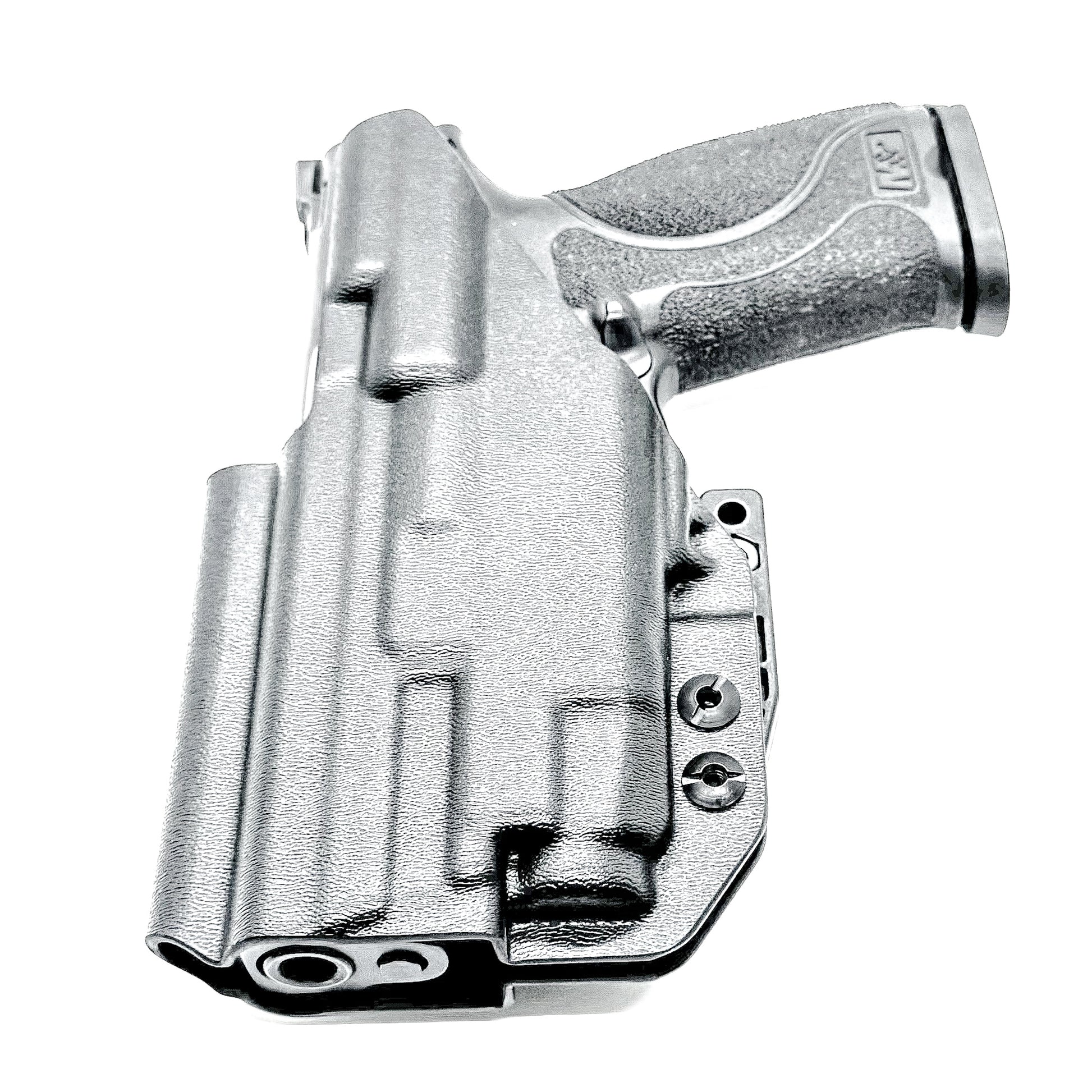 Black IWB Inside Waistband Holster for the Smith & Wesson M&P 9mm 4" M2.0 pistol & Streamlight TLR-7 A & TLR-7 X with DCC Monoblock and a modwing.