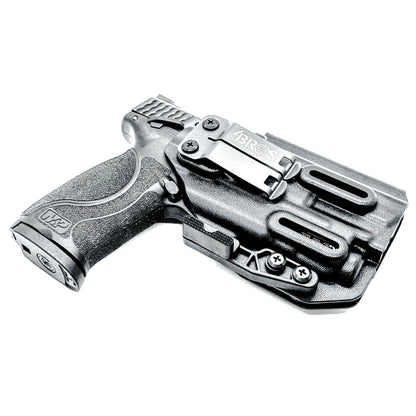 Black IWB Inside Waistband Holster for the Smith & Wesson M&P 9mm 4" M2.0 pistol & Streamlight TLR-7 A & TLR-7 X with DCC Monoblock and a modwing.
