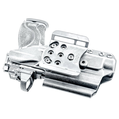 For the best Outside Waistband OWB for the Smith & Wesson 4" 10MM M2.0 pistol with the Streamlight TLR-1 HL-X Kydex Holster, shop Four Brothers 4BROS Holsters.