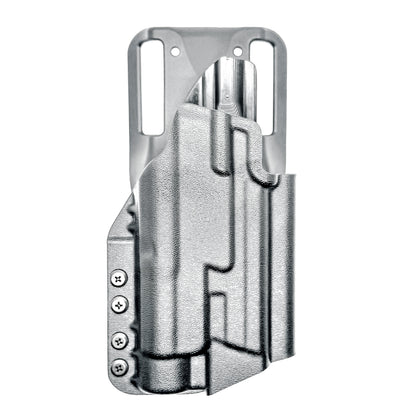 For the best OWB Smith & Wesson M&P 10MM M2.0 4" with thumb safety & Streamlight TLR-1 HL Duty & Competition Holster, shop Four Brothers Holsters. Made in USA.