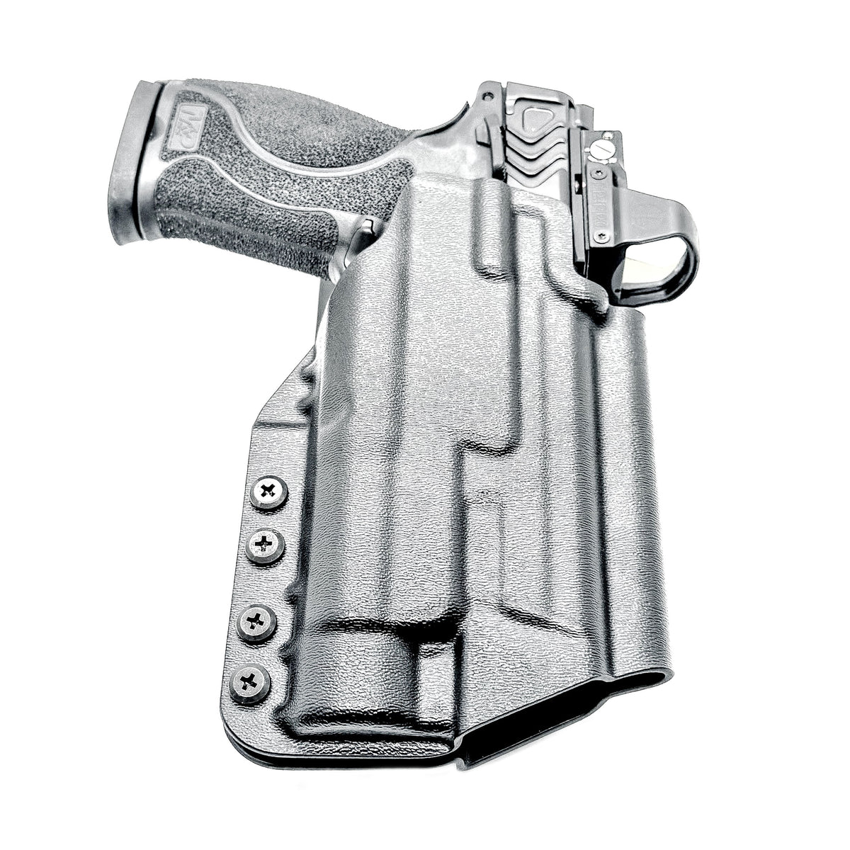 For the best OWB Smith & Wesson M&P 10MM M2.0 4" with thumb safety & Streamlight TLR-1 HL Duty & Competition Holster, shop Four Brothers Holsters. Made in USA.
