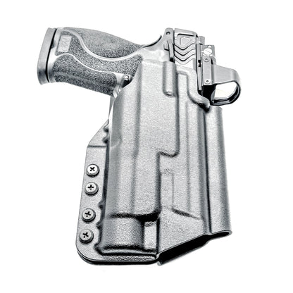 For the best OWB Smith & Wesson M&P 10MM M2.0 4" with thumb safety & Streamlight TLR-1 HL Duty & Competition Holster, shop Four Brothers Holsters. Made in USA.