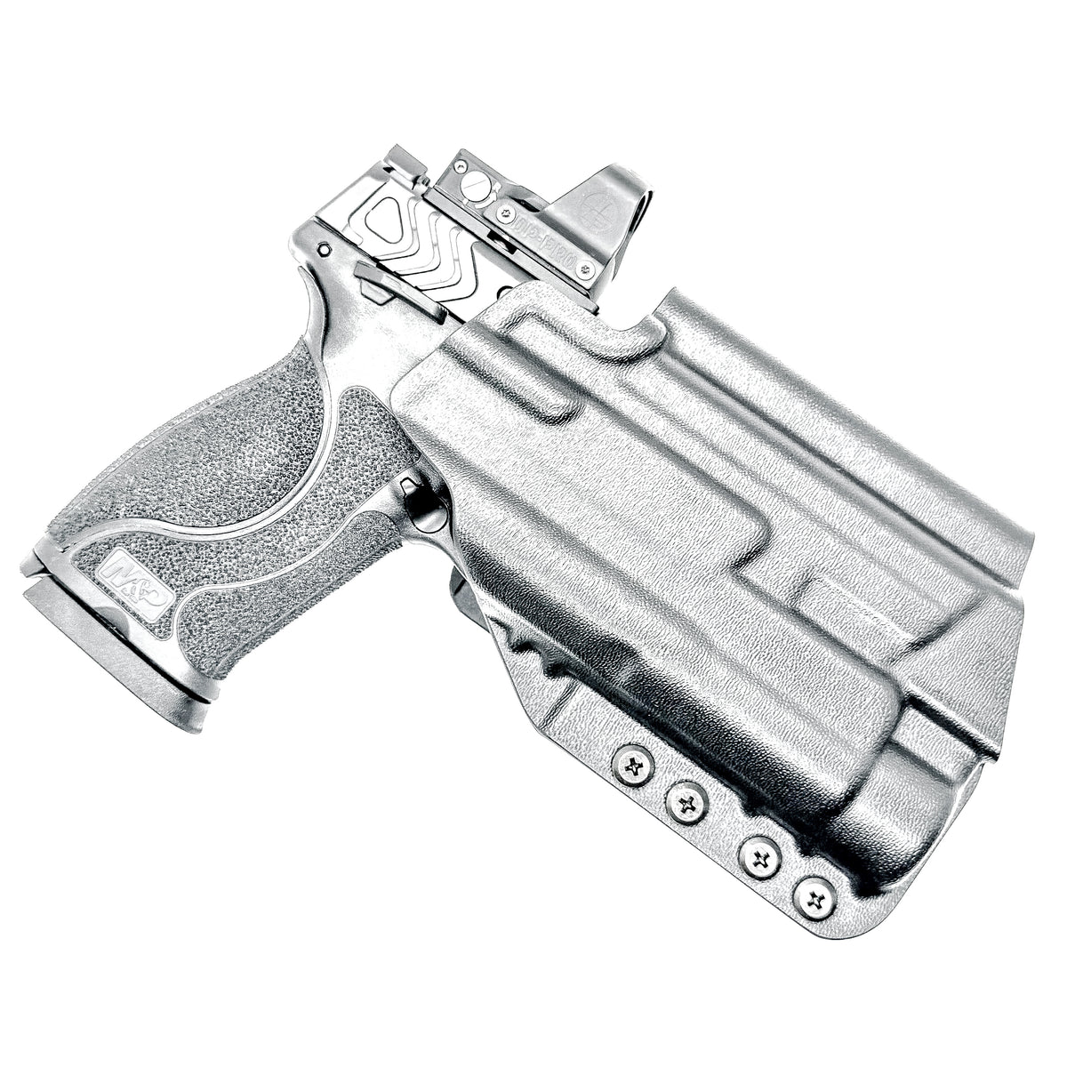 For the best OWB Holster for the Smith & Wesson M&P 10MM M2.0 4" pistol with thumb safety & Streamlight TLR-1 HL shop Four Brothers Holsters. Made in USA.