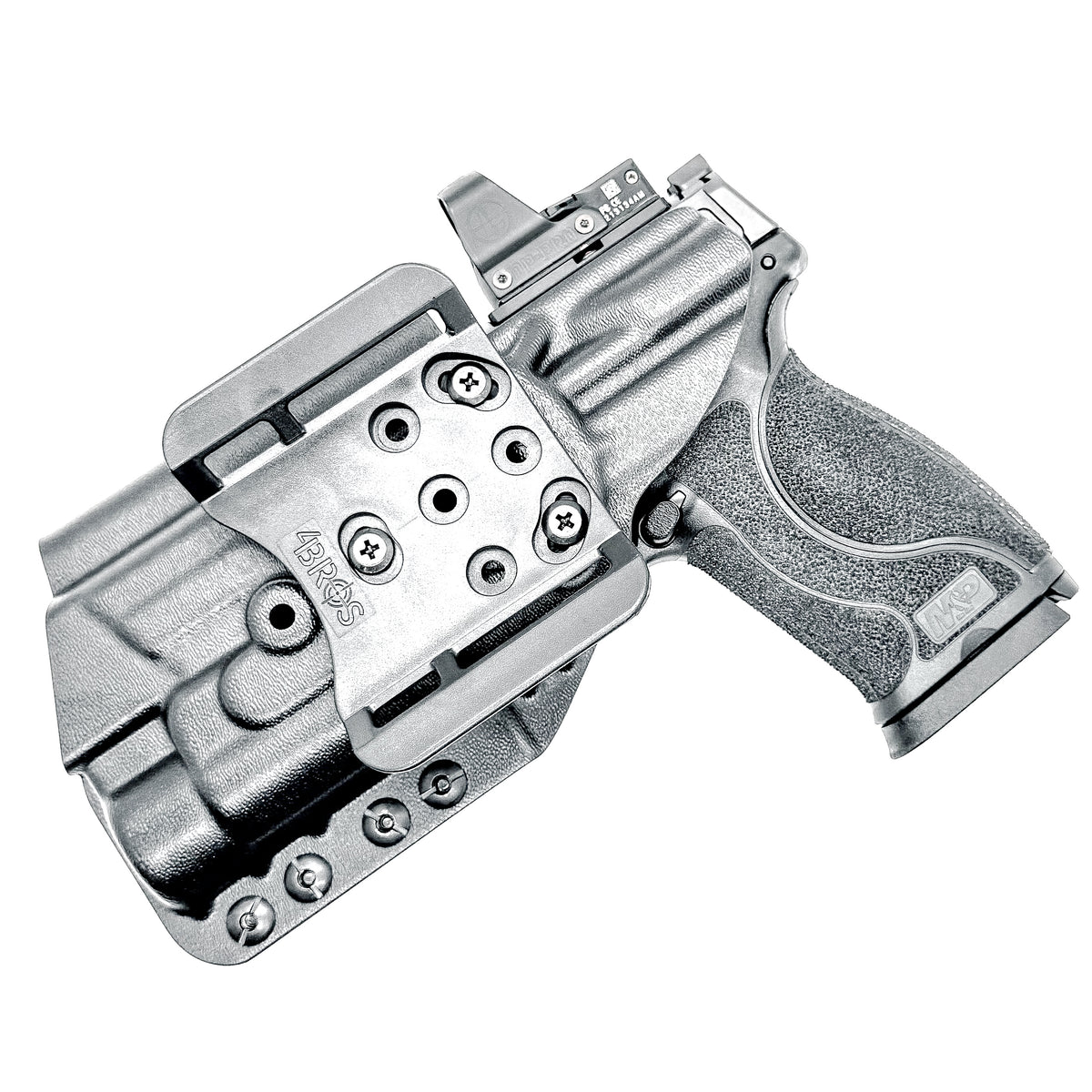 For the best OWB Holster for the Smith & Wesson M&P 10MM M2.0 4" pistol with thumb safety & Streamlight TLR-1 HL shop Four Brothers Holsters. Made in USA.