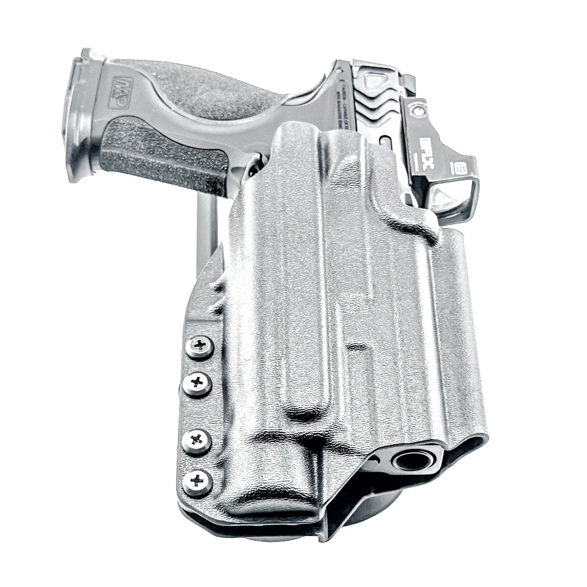Shop Four Brothers Holsters for the best OWB duty and competition Kydex holster for the Smith & Wesson M2.0 Metal & Metal Carry Comp with Streamlight TLR-1 HL-X…