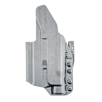 For the best Inside Waistband IWB holster for the Smith & Wesson M&P 9mm 4.25" Metal & Metal Carry Comp pistols with Streamlight TLR-1 HL-X, shop 4BROS Holsters…
