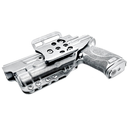 Outside Waistband (OWB) duty and competition holster for Smith & Wesson M&P M2.0 10mm 5.6 Performance Center with thumb safety and TLR-1 HL.