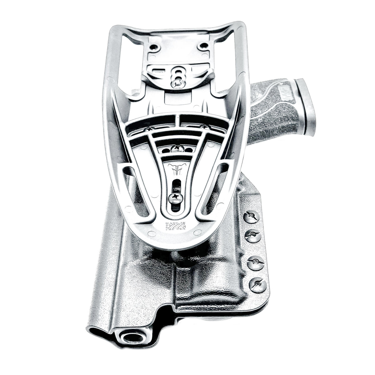 Outside Waistband (OWB) duty and competition holster for Smith & Wesson M&P M2.0 10mm 5.6 Performance Center with thumb safety and TLR-1 HL.