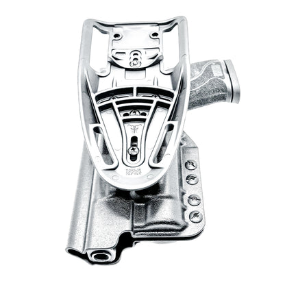 Outside Waistband (OWB) duty and competition holster for Smith & Wesson M&P M2.0 10mm 5.6 Performance Center with thumb safety and TLR-1 HL.