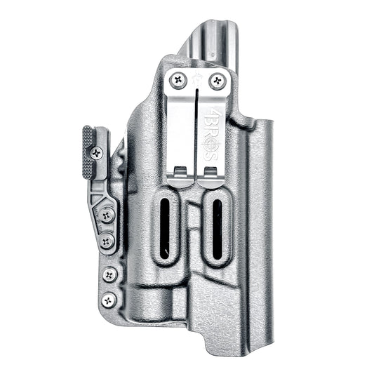 Inside Waistband (IWB AIWB) holster for Smith & Wesson M&P M2.0 10mm 5.6 Performance Center with thumb safety and TLR-1 HL, made in USA.