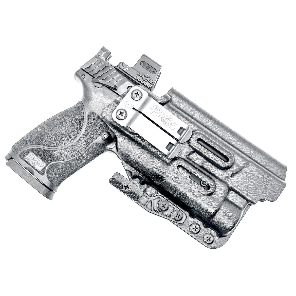 Inside Waistband (IWB AIWB) holster for Smith & Wesson M&P M2.0 10mm 5.6 Performance Center with thumb safety and TLR-1 HL, made in USA.