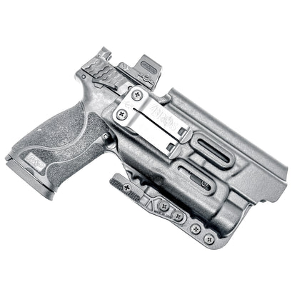 Inside Waistband (IWB AIWB) holster for Smith & Wesson M&P M2.0 10mm 5.6 Performance Center with thumb safety and TLR-1 HL, made in USA.