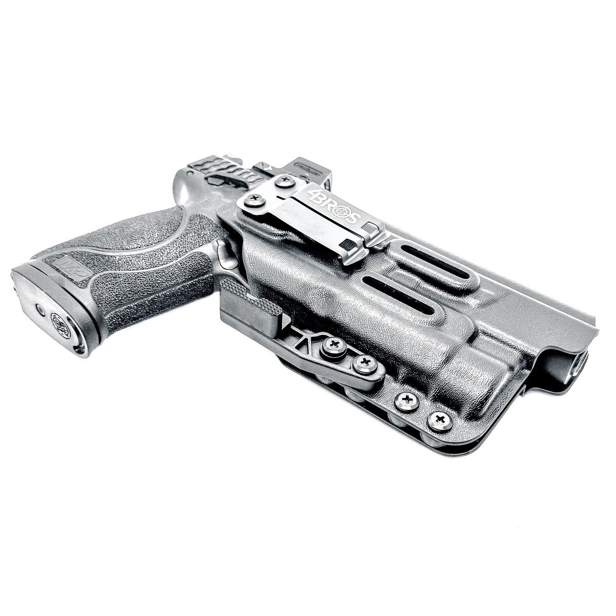 Inside Waistband (IWB AIWB) holster for Smith & Wesson M&P M2.0 10mm 5.6 Performance Center with thumb safety and TLR-1 HL, made in USA.