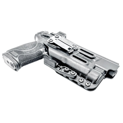 Inside Waistband (IWB AIWB) holster for Smith & Wesson M&P M2.0 10mm 5.6 Performance Center with thumb safety and TLR-1 HL, made in USA.