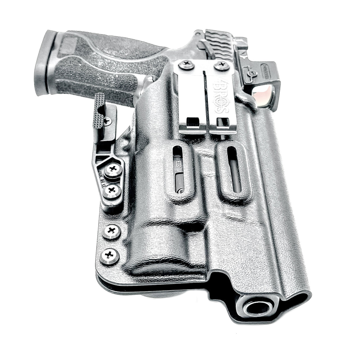 Inside Waistband (IWB AIWB) holster for Smith & Wesson M&P M2.0 10mm 5.6 Performance Center with thumb safety and TLR-1 HL, made in USA.