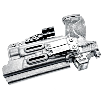 Inside Waistband (IWB AIWB) holster for Smith & Wesson M&P M2.0 10mm 5.6 Performance Center with thumb safety and TLR-1 HL, made in USA.