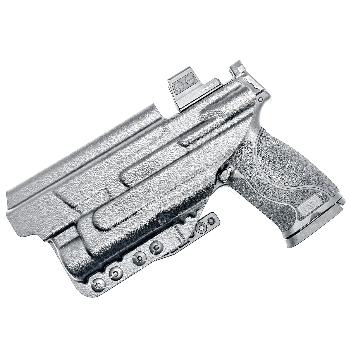 Inside Waistband (IWB AIWB) holster for Smith & Wesson M&P M2.0 10mm 5.6 Performance Center with thumb safety and TLR-1 HL, made in USA.