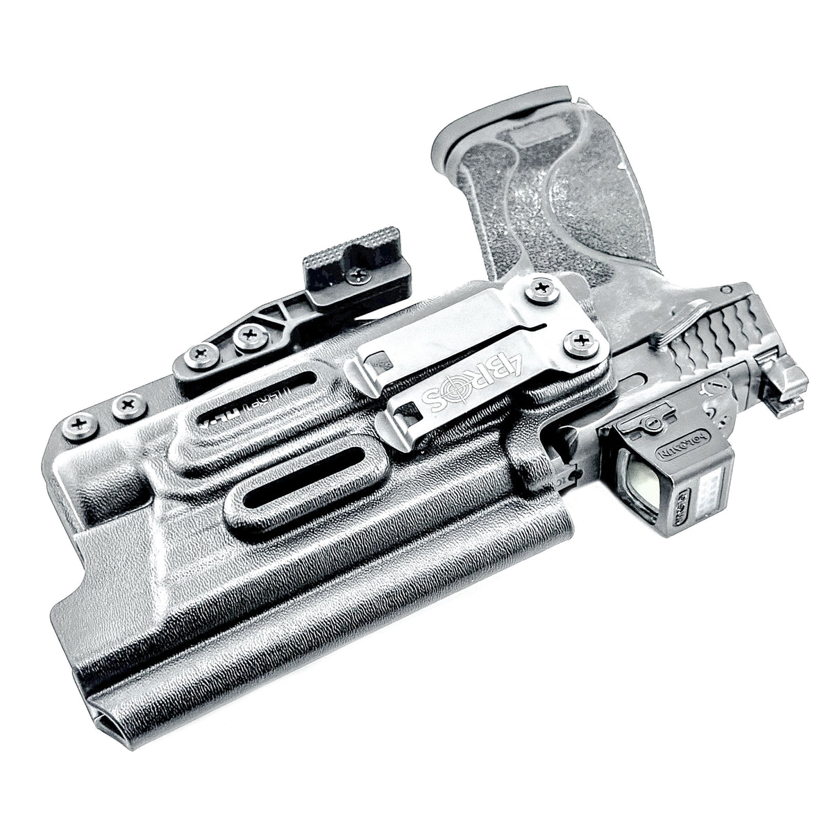 For the best Inside Waistband IWB Holster for the Smith & Wesson 5.6 10MM Performance Center pistol & Streamlight TLR-1 HL-X shop Four Brothers 4BROS Holsters.
