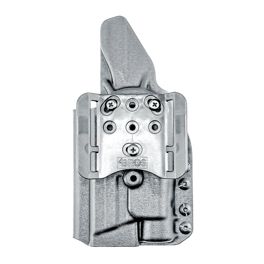 For the best Outside Waistband OWB holster for the Smith & Wesson M2.0 5" 9MM pistol with the Streamlight TLR-1 HL-X shop Four Brothers 4BROS Holsters.