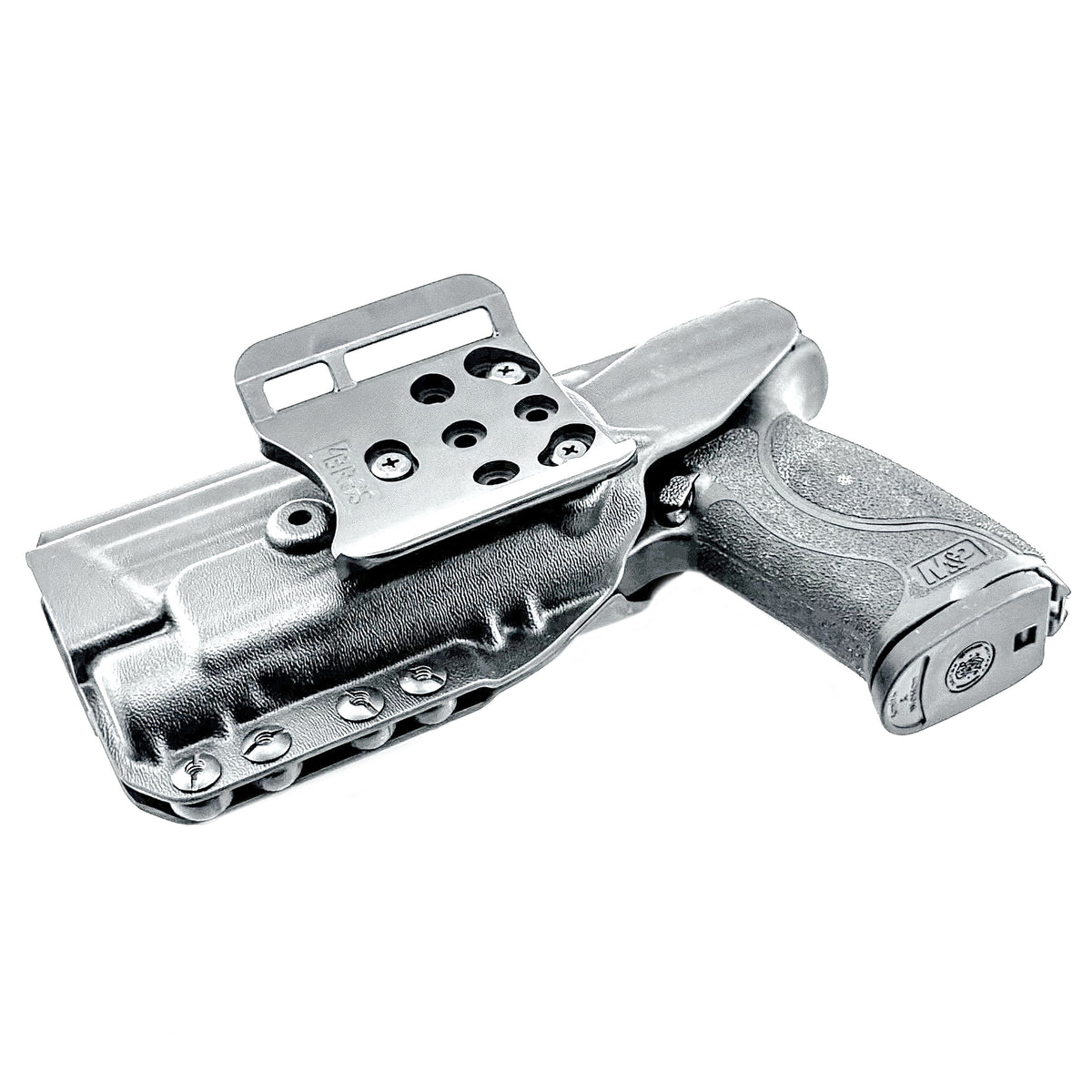 For the best Outside Waistband OWB holster for the Smith & Wesson M2.0 5" 9MM pistol with the Streamlight TLR-1 HL-X shop Four Brothers 4BROS Holsters.