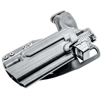 Shop the 4BROS Duty & Competition Holster for S&W M&P M2.0 Competitor & Metal HD pistols with SureFire X300 lights. Optics ready; formed using .093" Kydex.