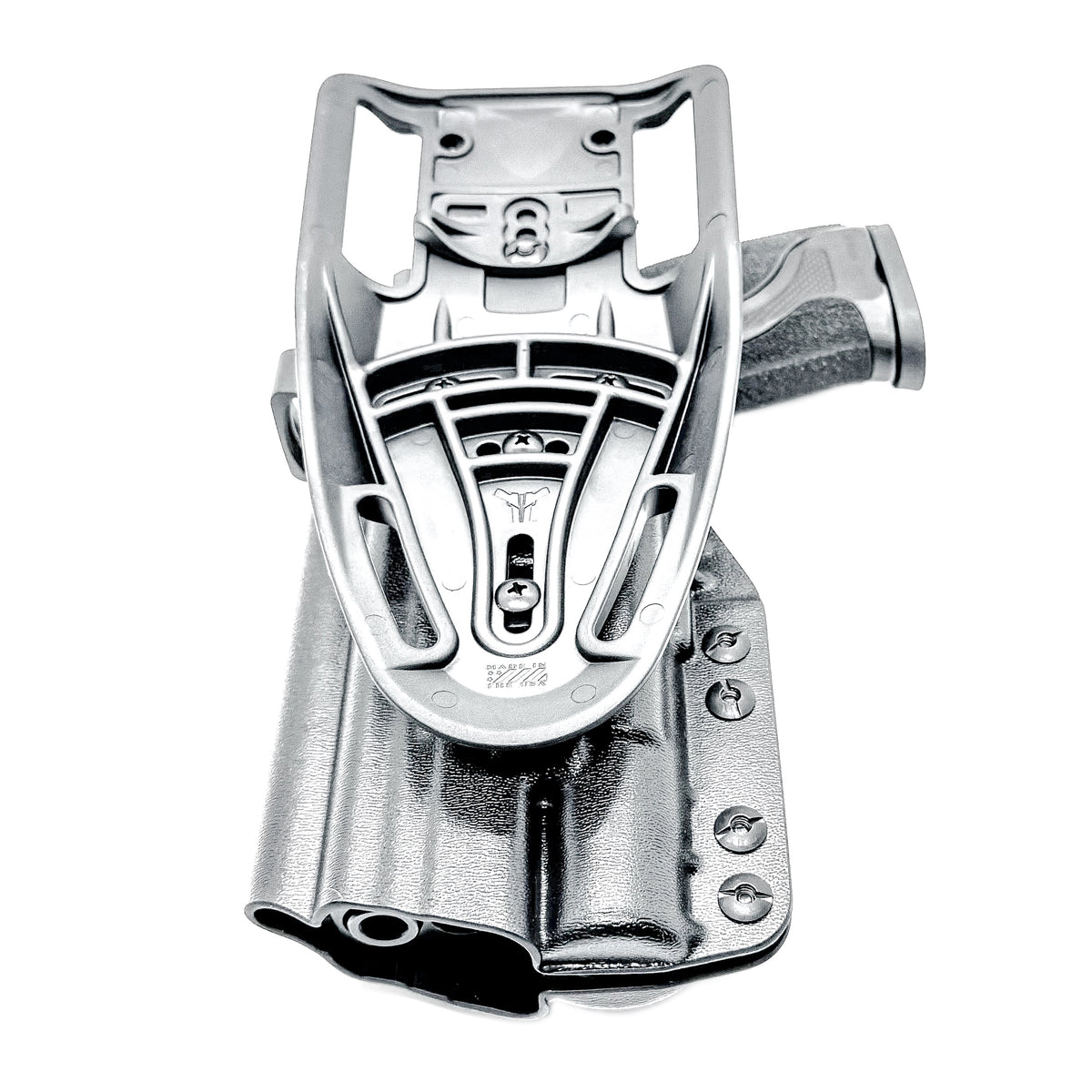 Shop the 4BROS Duty & Competition Holster for S&W M&P M2.0 Competitor & Metal HD pistols with SureFire X300 lights. Optics ready; formed using .093" Kydex.