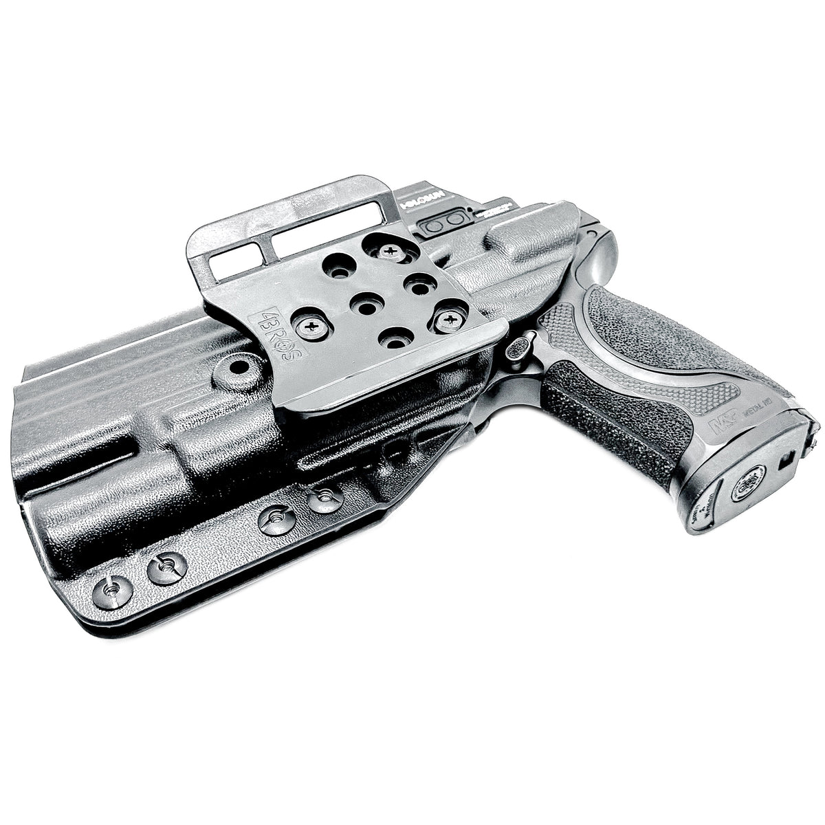 Four Brothers Holsters OWB Holster (Outside the Waistband) for the Smith & Wesson M&P M2.0 Competitor & Metal HD pistols with Surefire X300 series light.