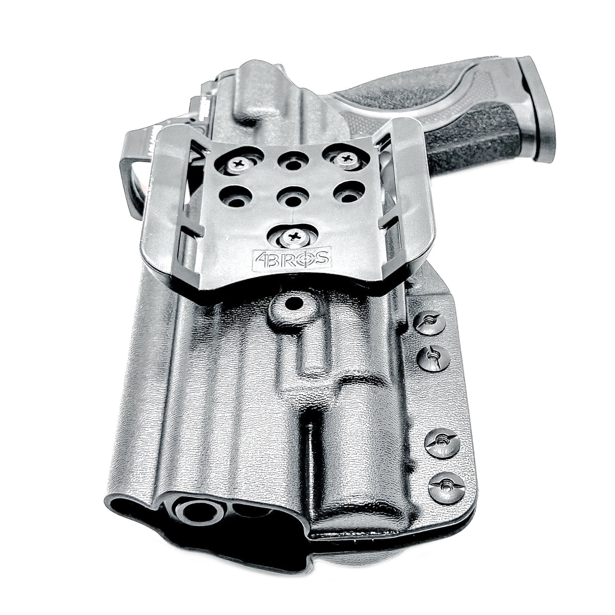 Four Brothers Holsters OWB Holster (Outside the Waistband) for the Smith & Wesson M&P M2.0 Competitor & Metal HD pistols with Surefire X300 series light.